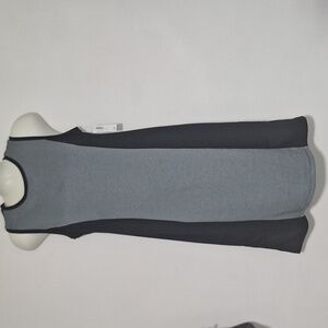 Old Navy Tank Dress Sleeveless Black Gray